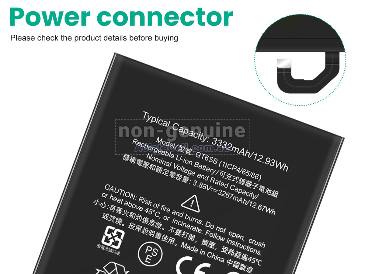 Replacement Google GT6SS battery