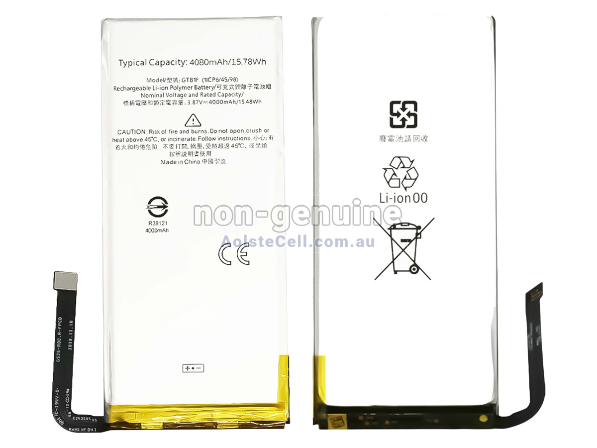 Replacement Google GTB1F battery