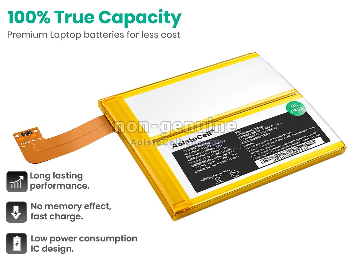 Replacement GPD AEC634280-2S1P battery