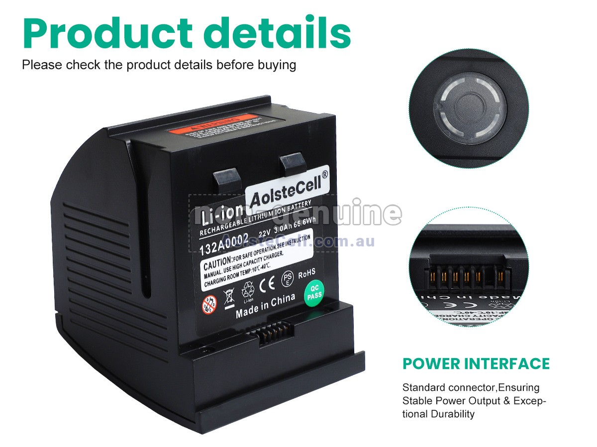 Replacement Gtech 1984 battery