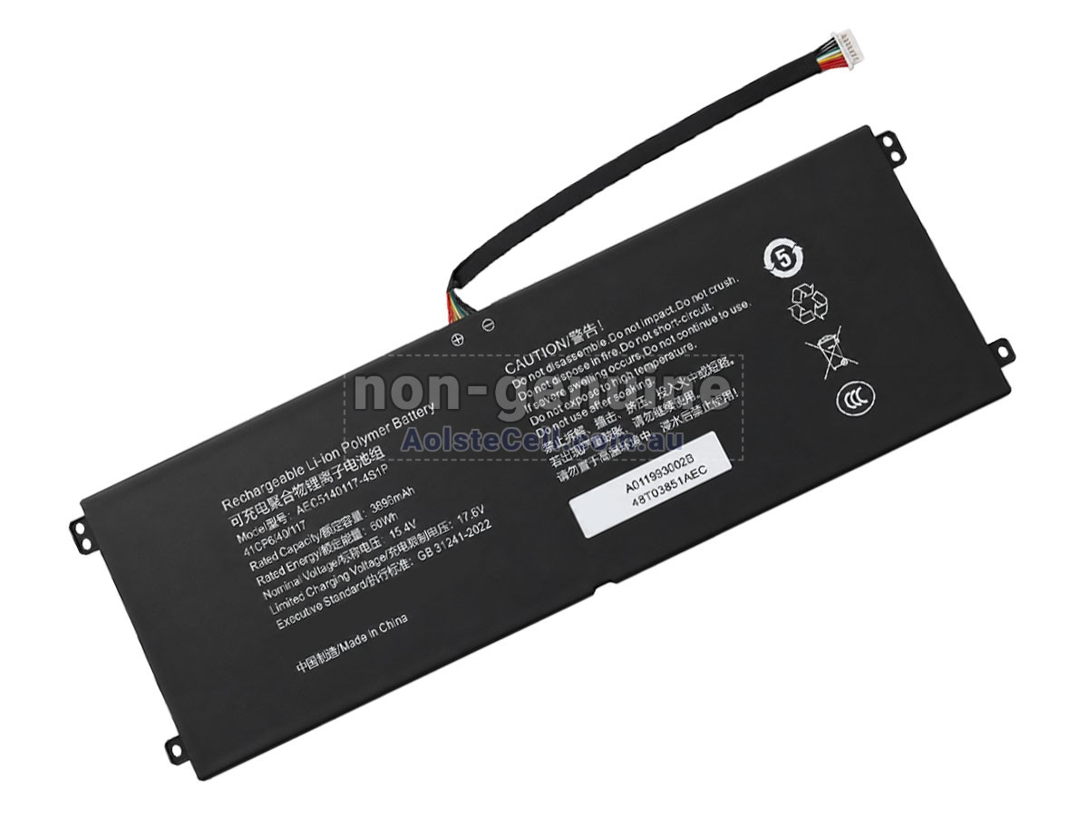 Replacement Hasee 40091602 battery