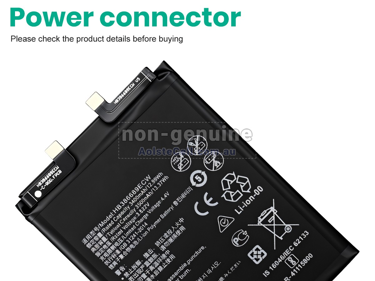 Replacement Honor HB386689ECW battery