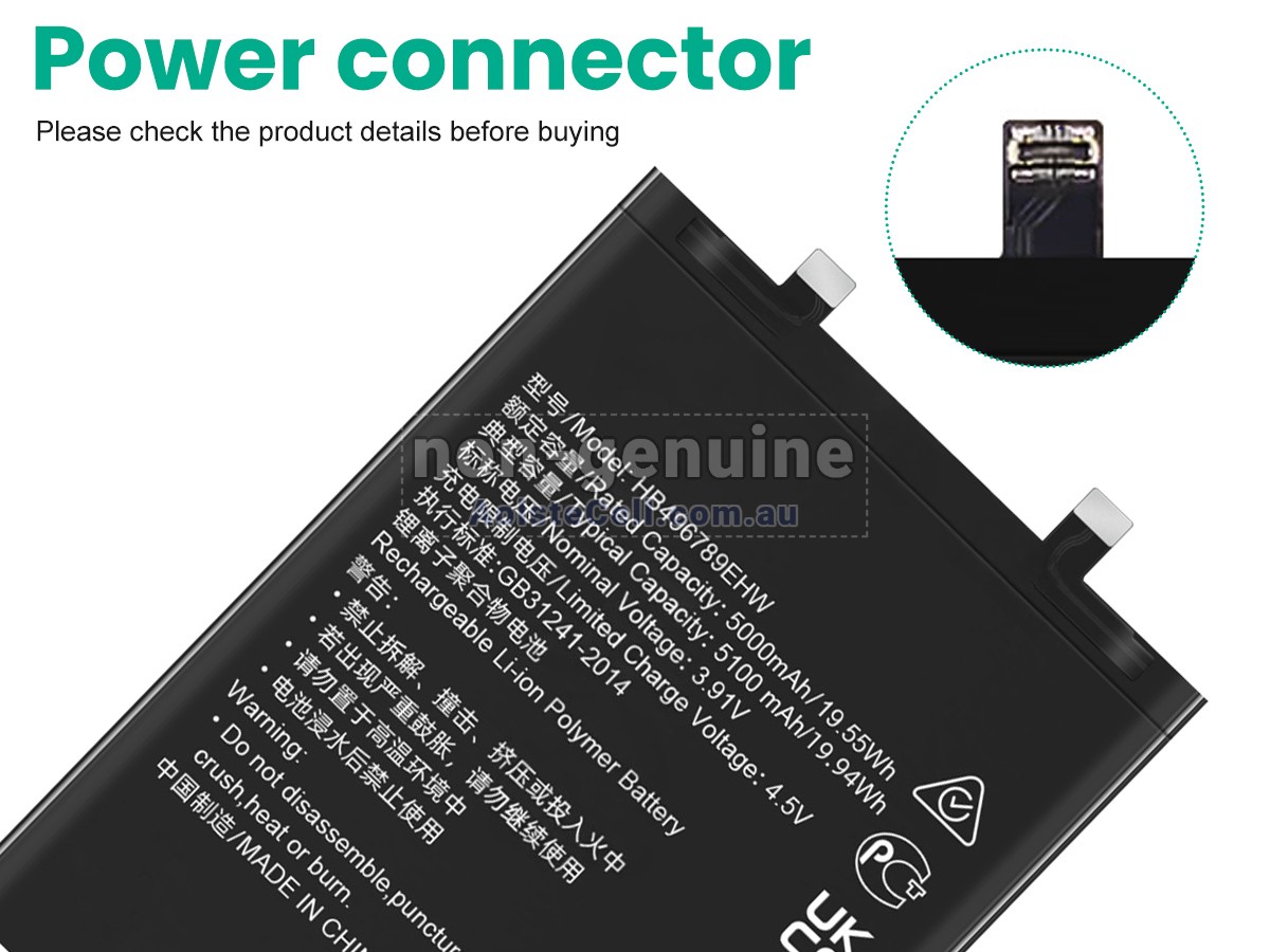 Replacement Honor HB496789EHW battery