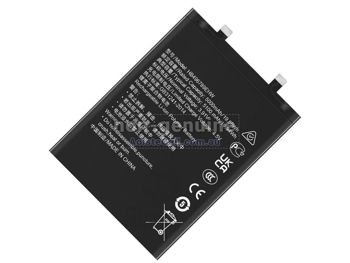 Replacement Honor HB496789EHW battery