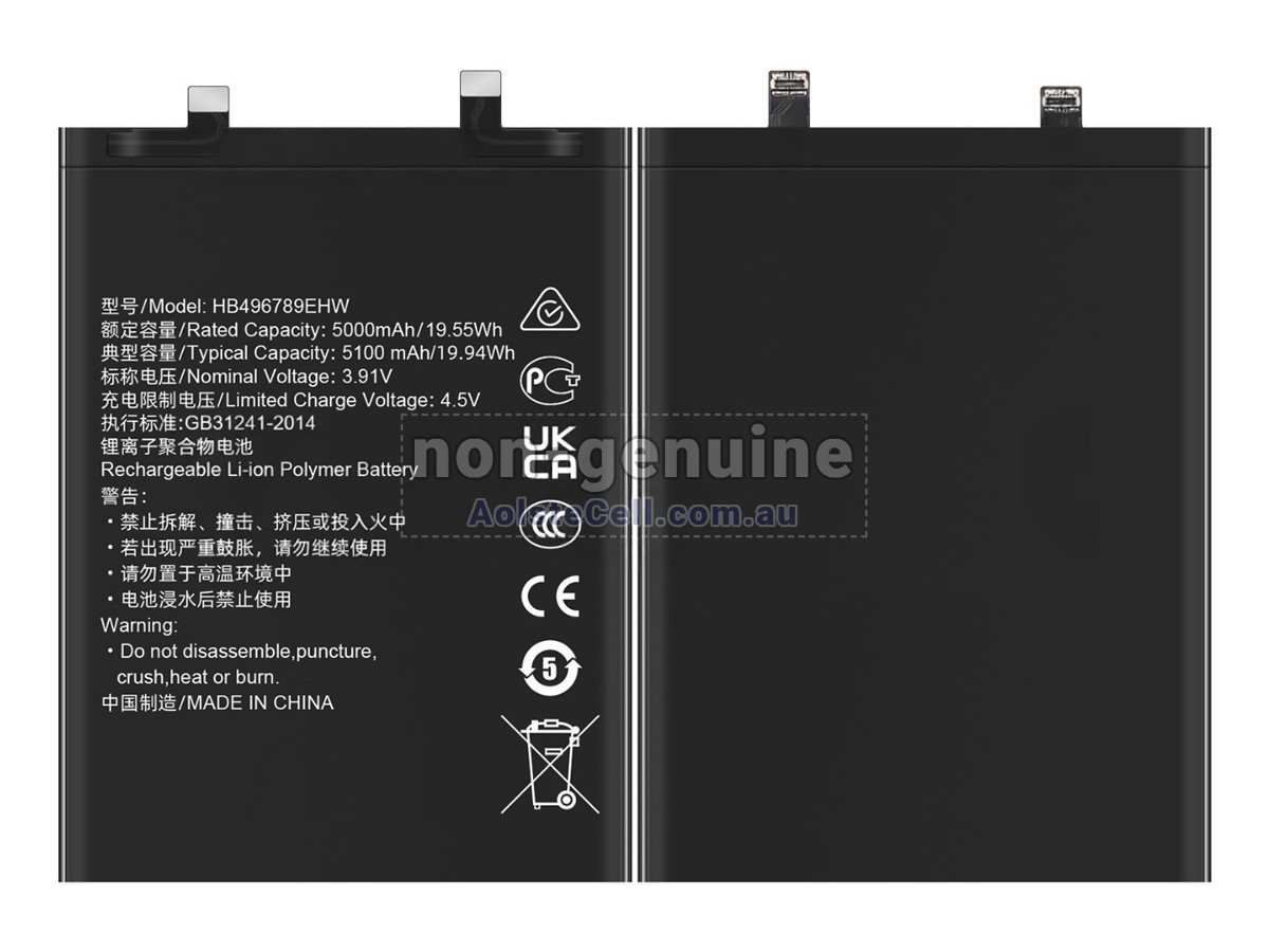 Replacement Honor HB496789EHW battery
