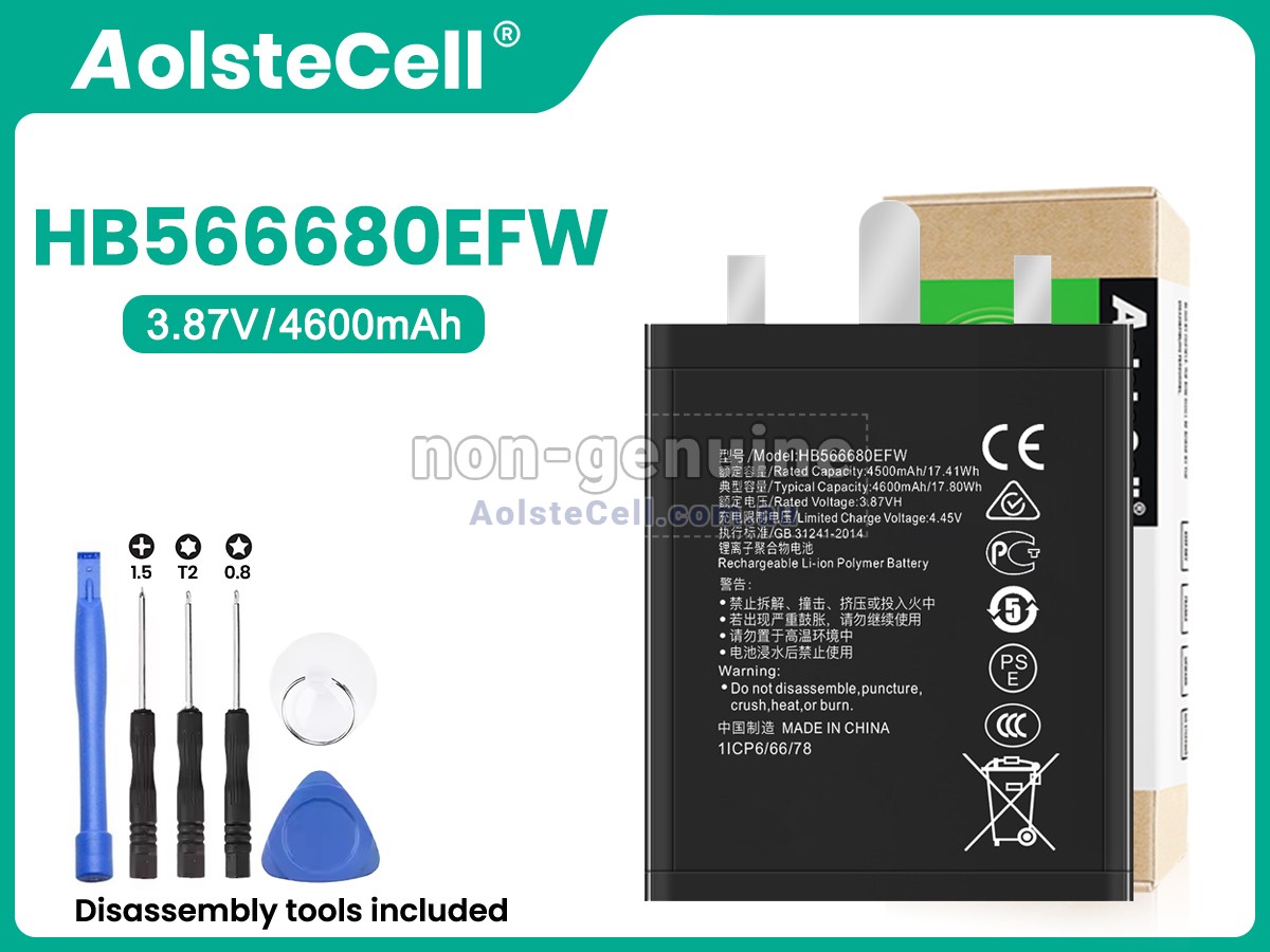 Replacement Honor HB566680EFW battery