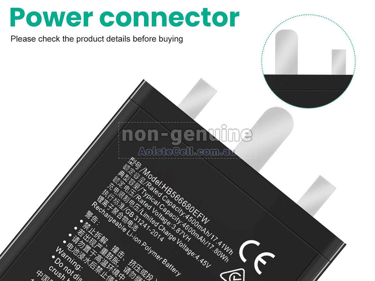 Replacement Honor HB566680EFW battery