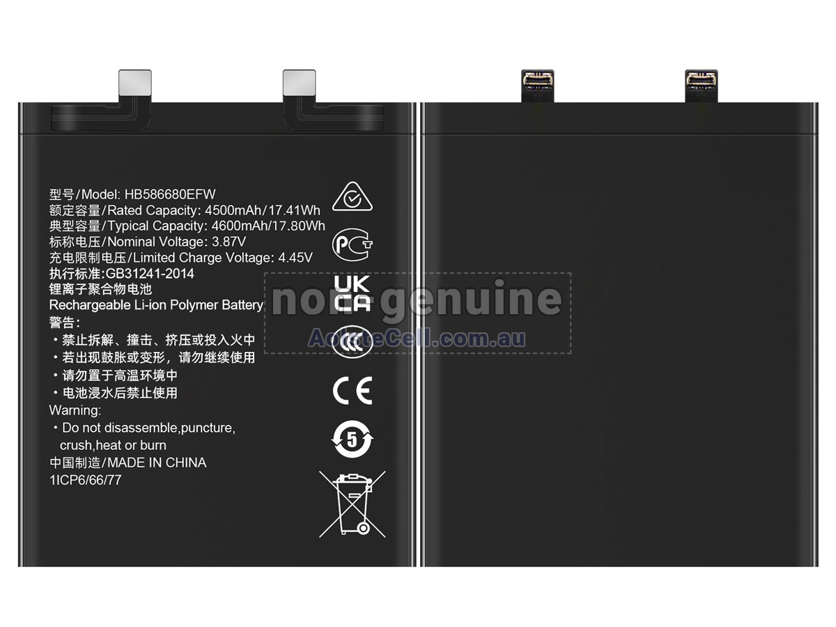 Replacement Honor HB586680EFW battery