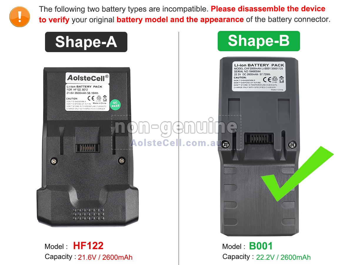 Replacement Hoover FD22G011 battery