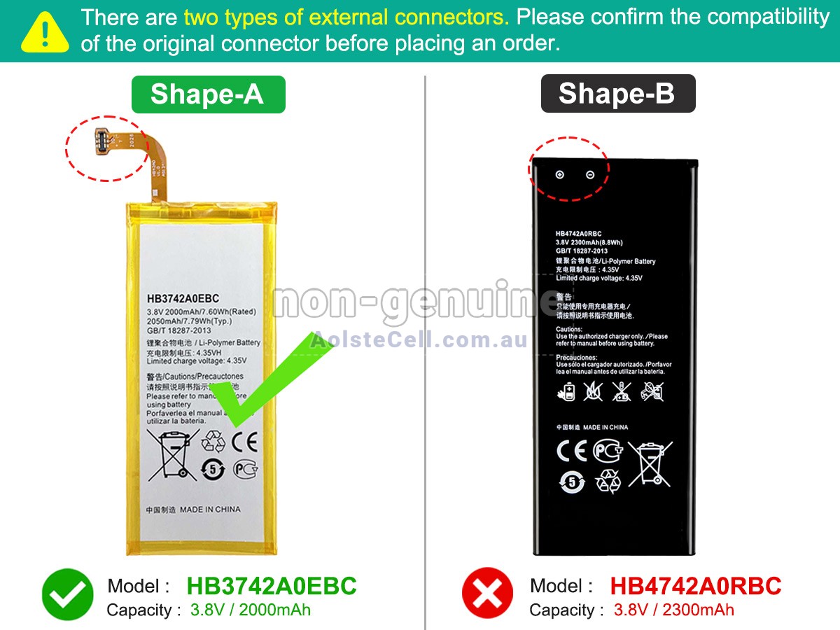 Replacement Huawei ASCEND G630 battery