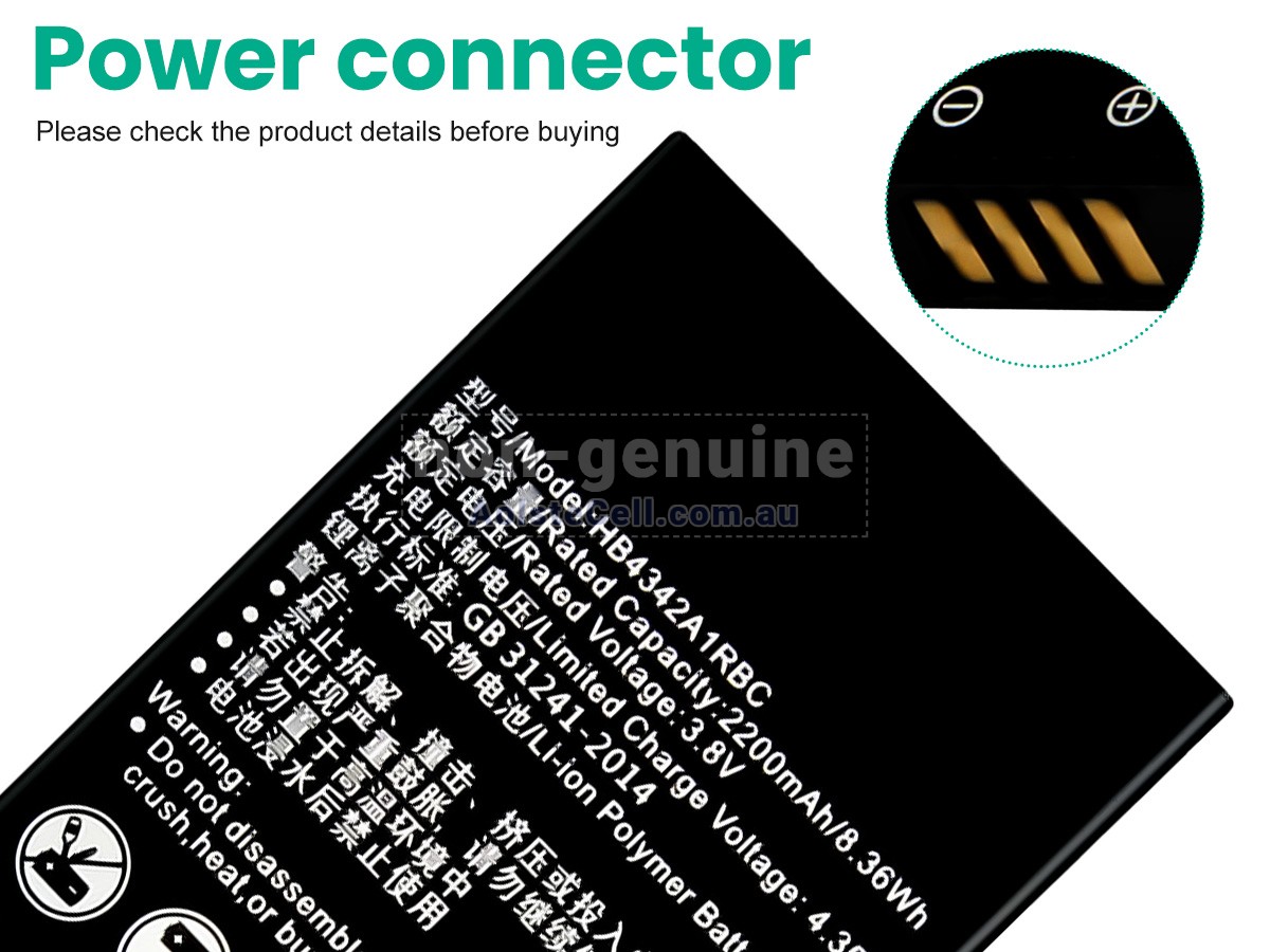 Replacement Huawei HB4342A1RBC battery