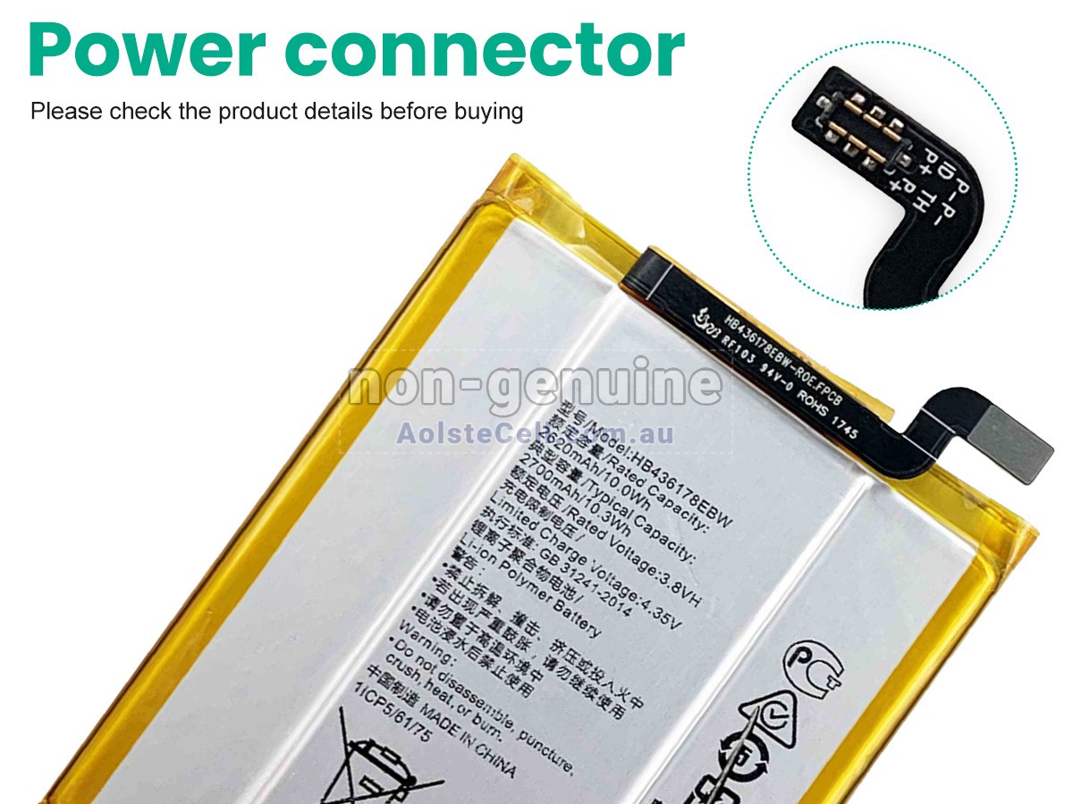 Replacement Huawei HB436178EBW battery