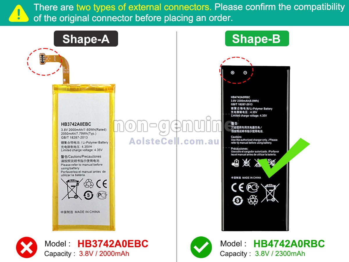 Replacement Huawei ASCEND G630 battery