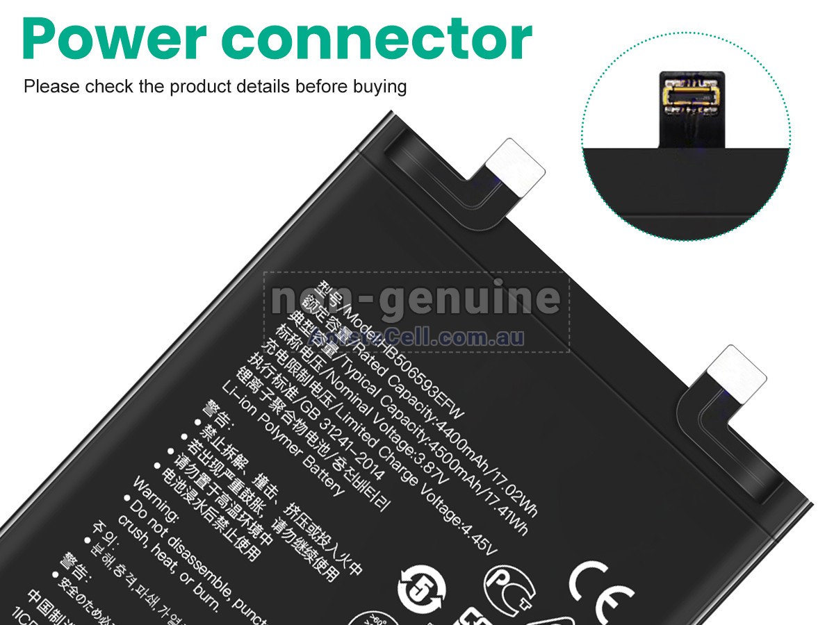 Replacement Huawei HB506593EFW battery