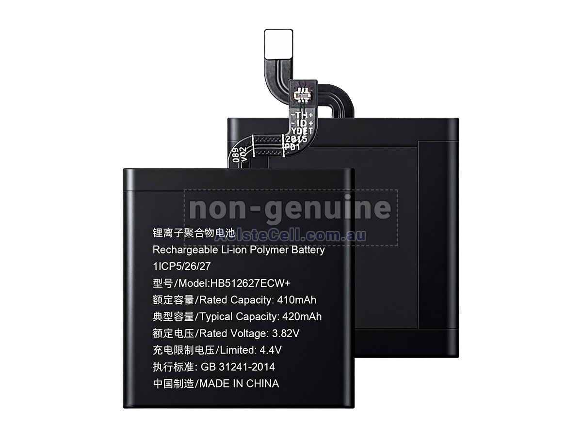 Replacement Huawei HB512627ECW+ battery
