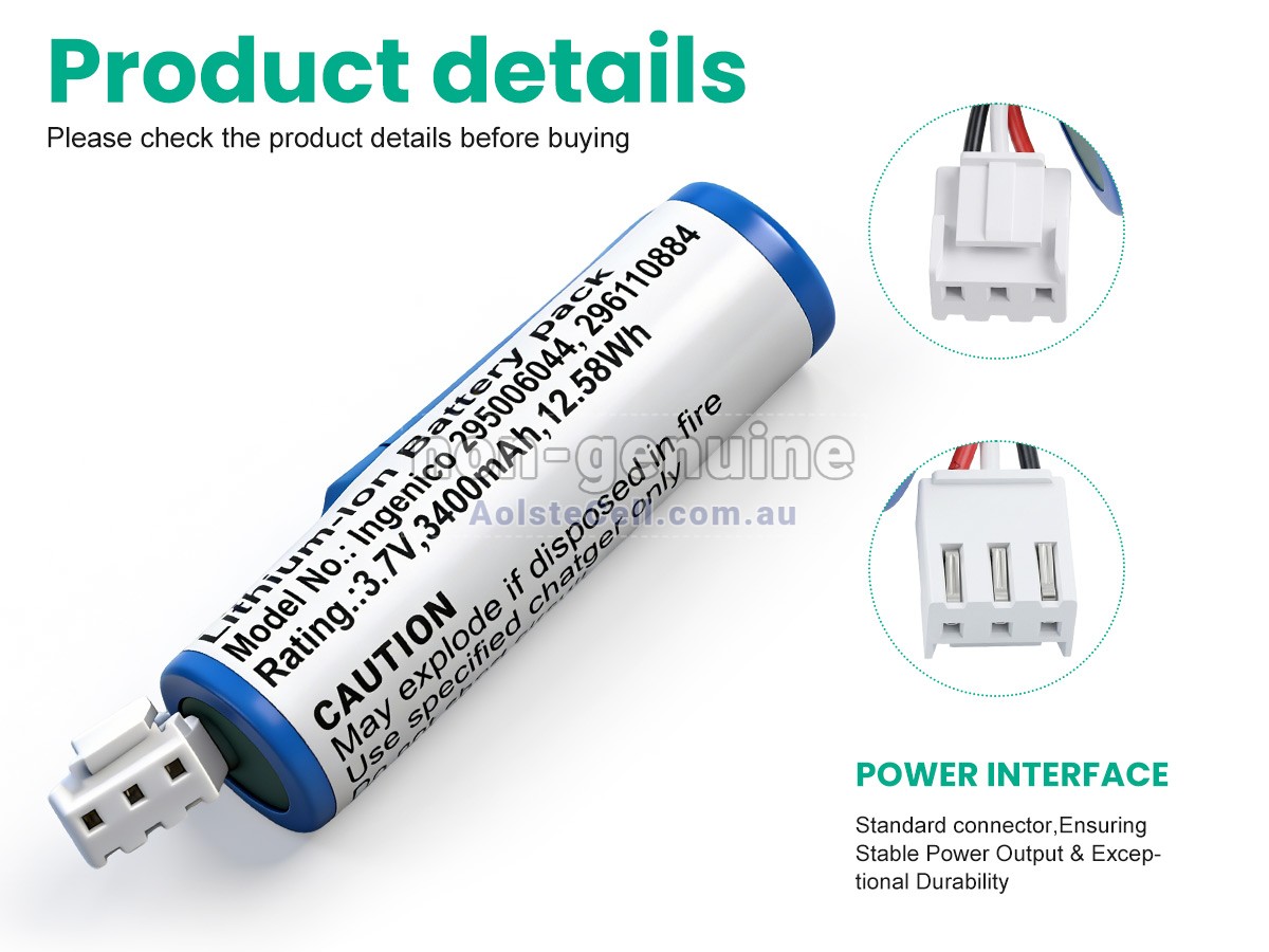 Replacement Ingenico F26401964 battery
