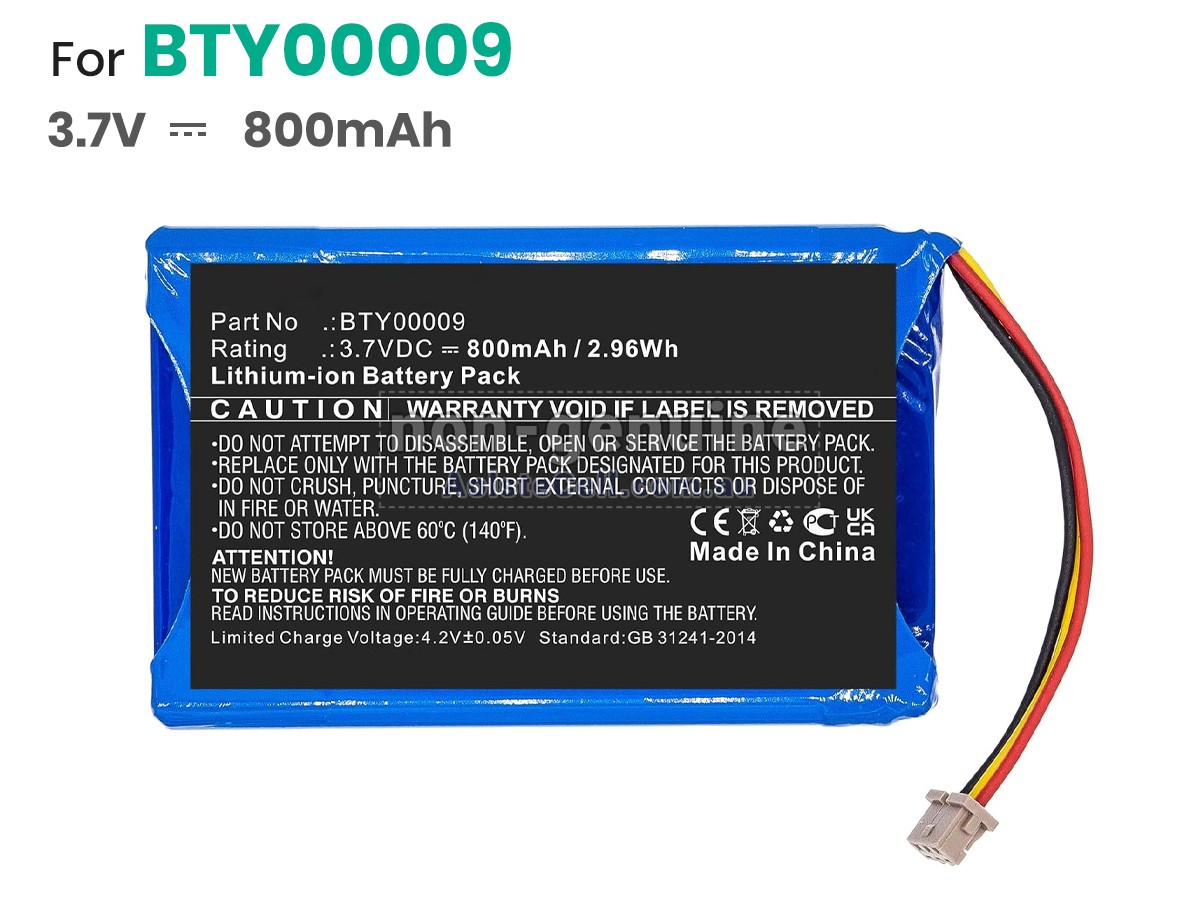 Replacement Ingenico BTY00009 battery