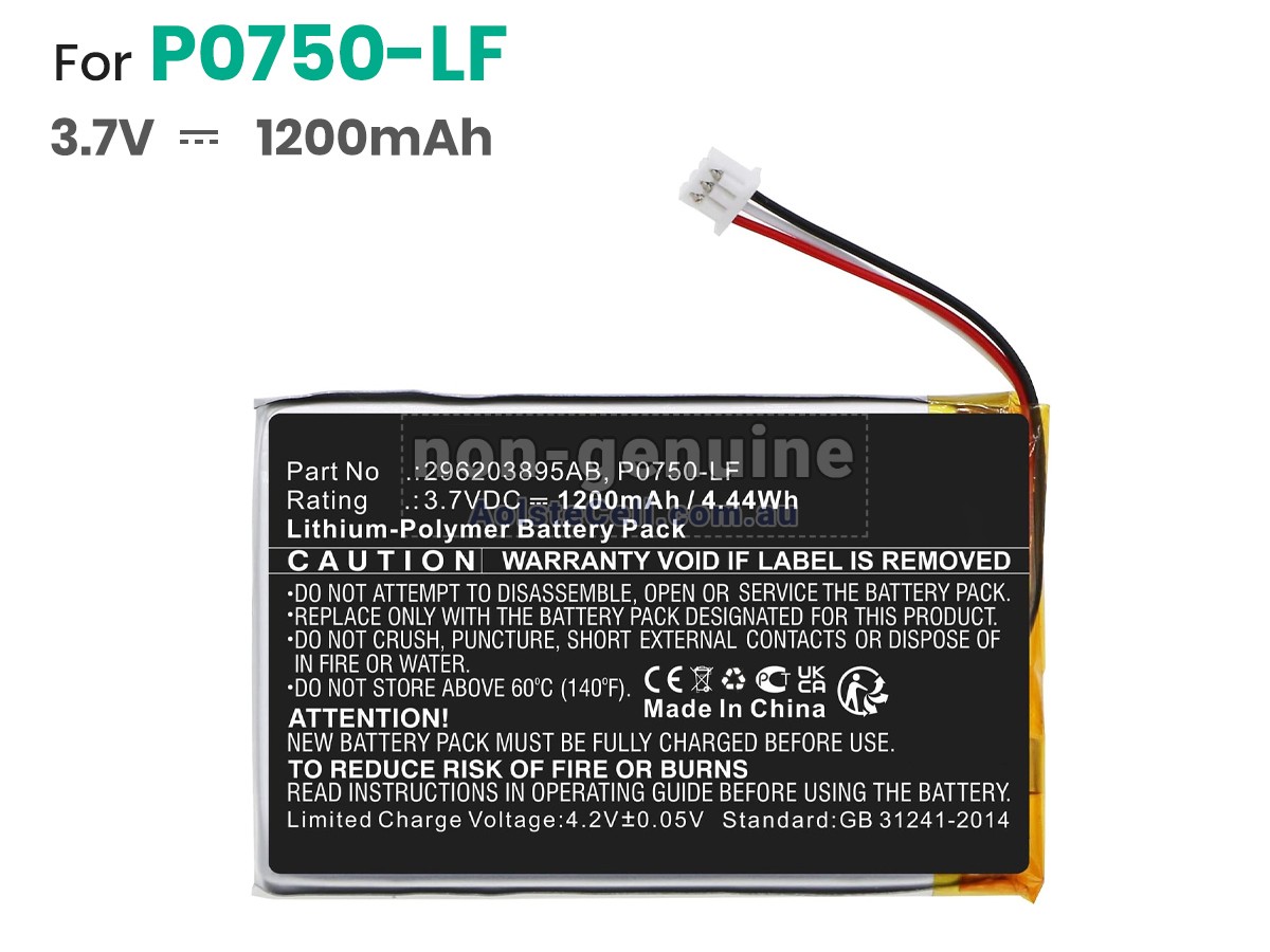 Replacement Ingenico P0750-LF battery