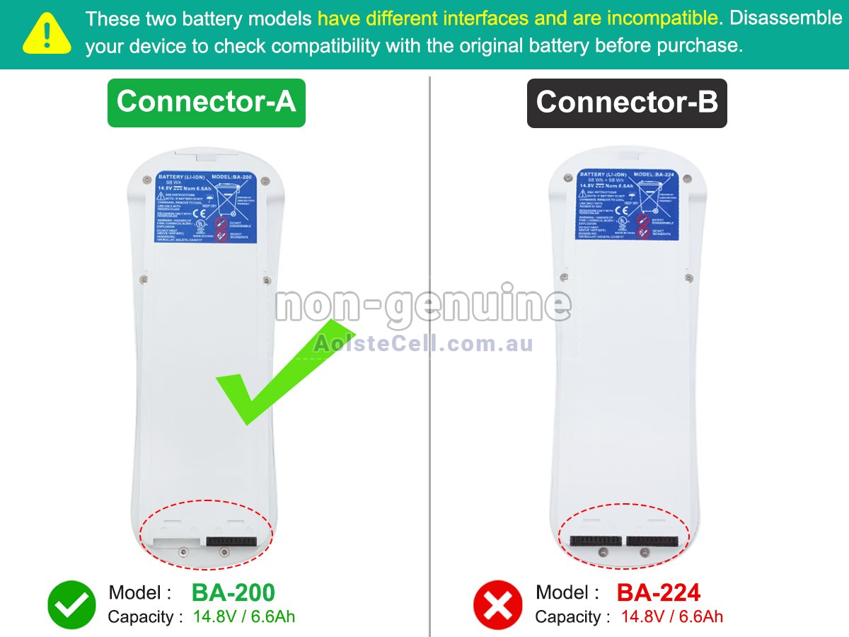 Replacement Inogen IO-200 battery