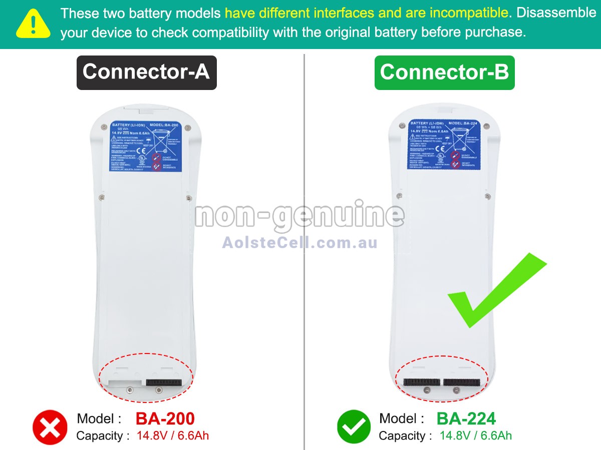 Replacement Inogen IO-200 battery