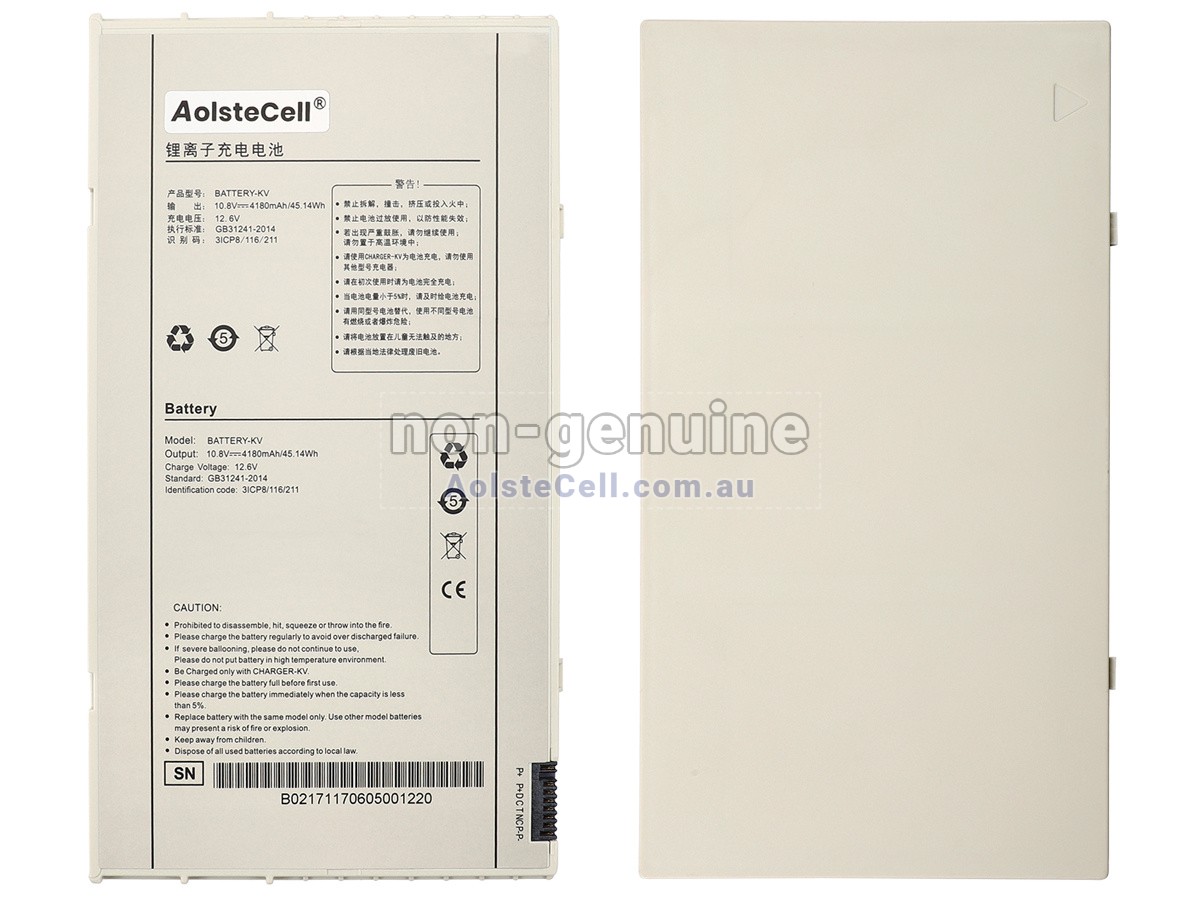 Replacement Iray BATTERY-KV battery