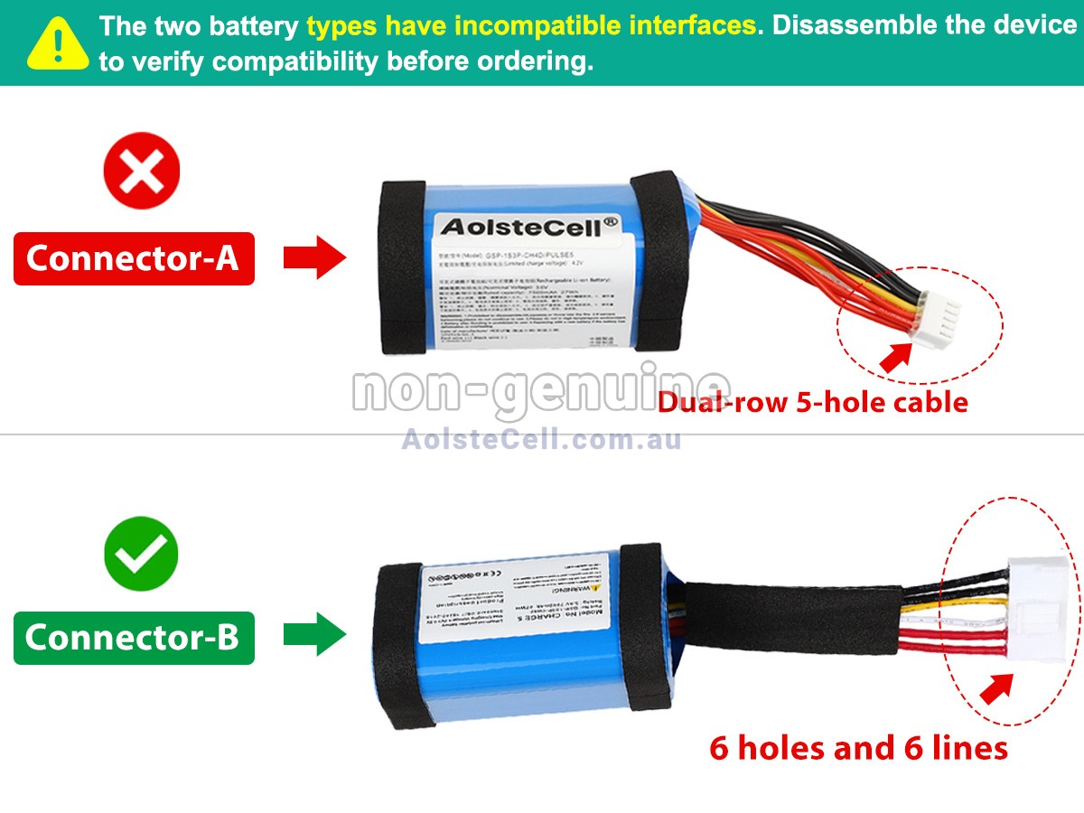 Replacement JBL CHARGE 5 battery
