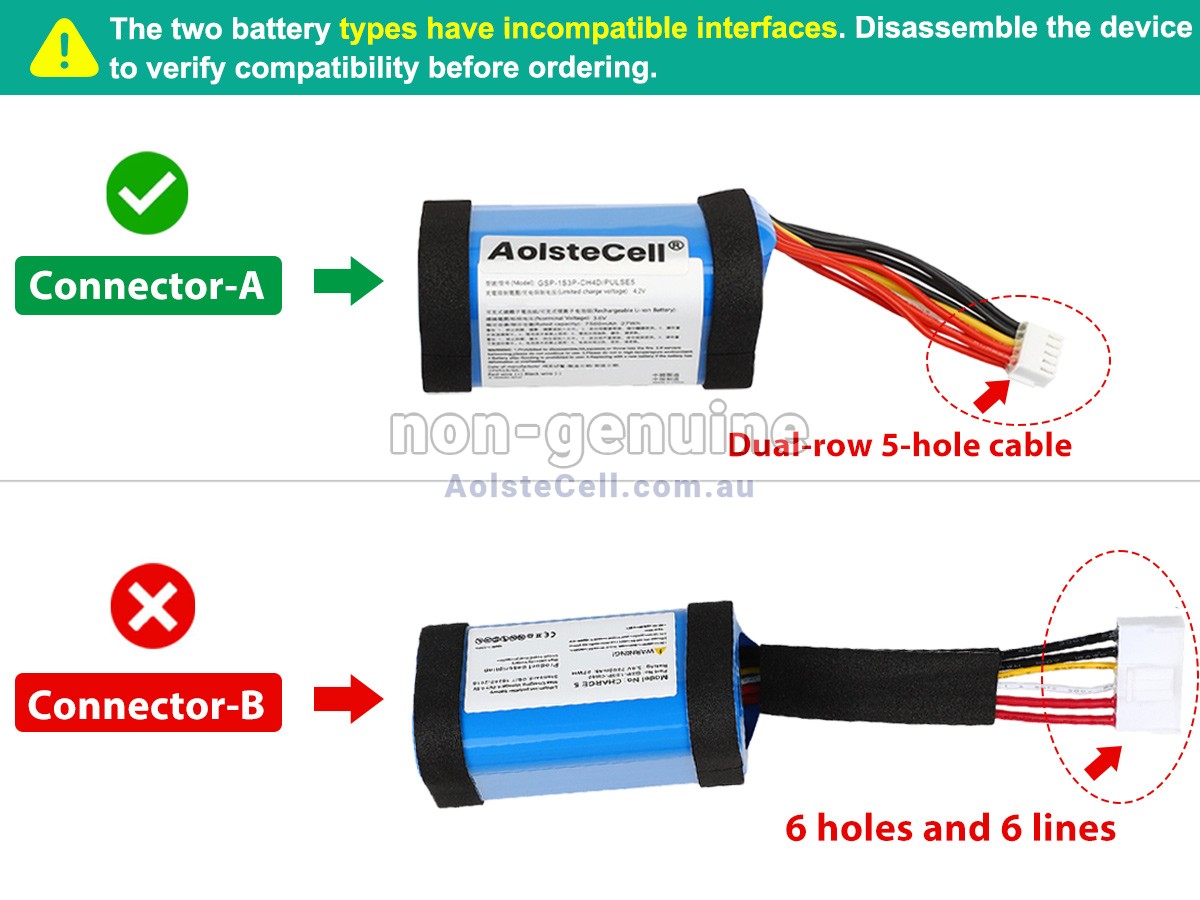 Replacement JBL CHARGE 5 battery