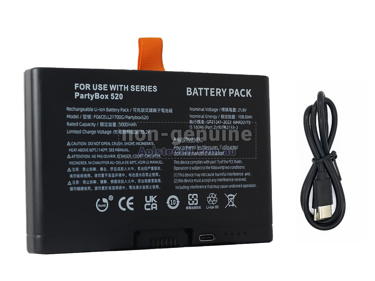 Replacement JBL FG6CELL21700G battery
