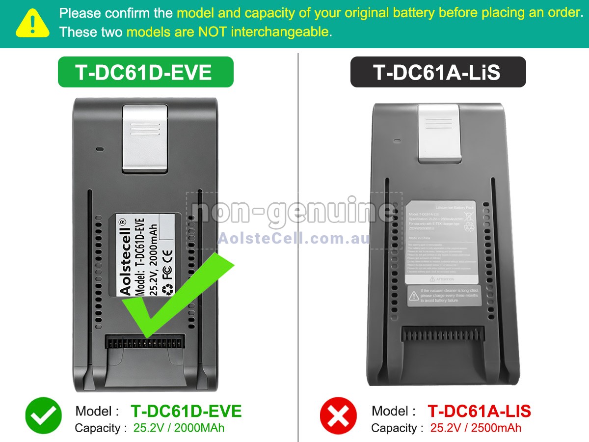 Replacement JIMMY H8 FLEX battery