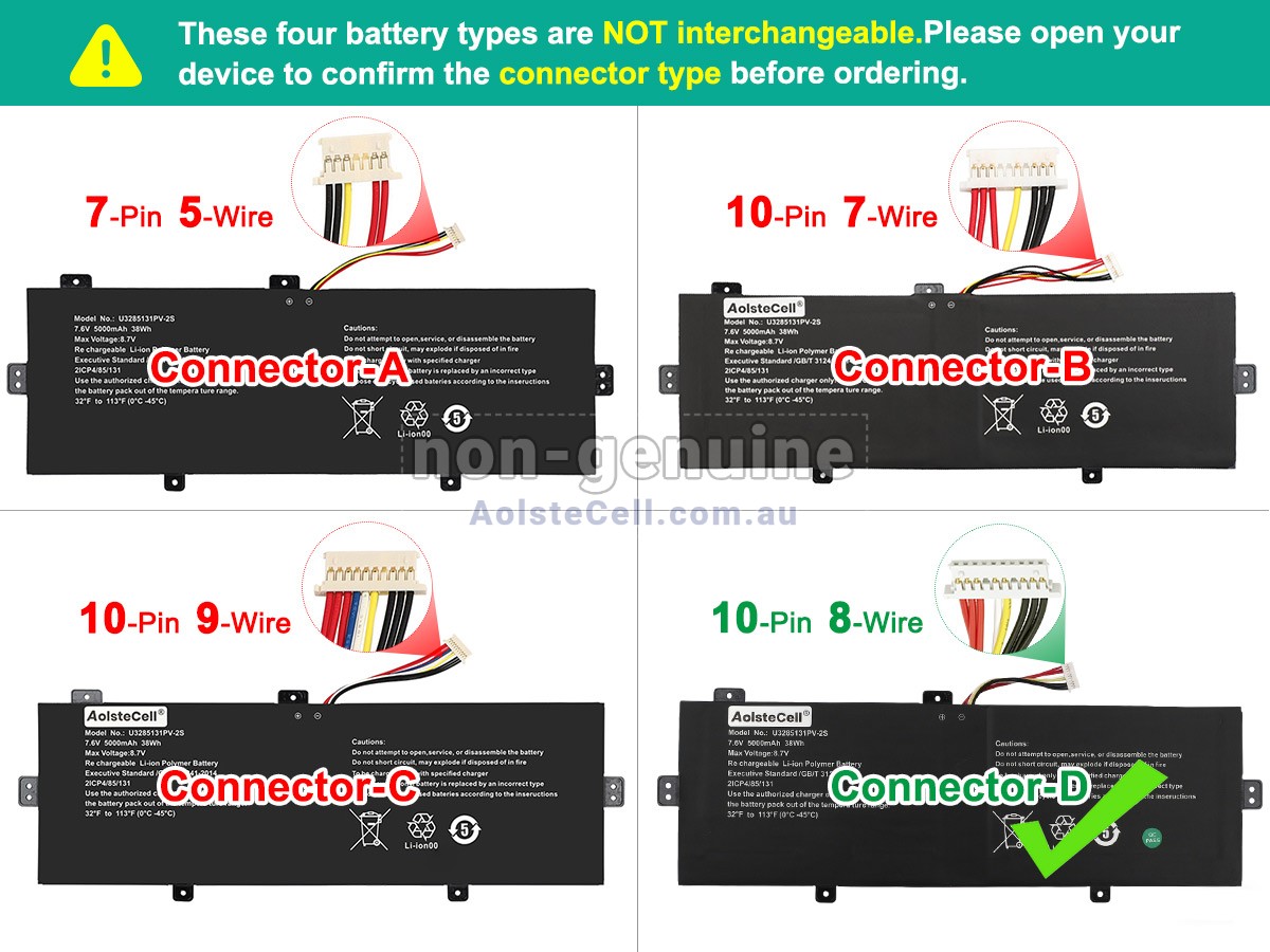 Replacement Jumper U3285131PV-2S-9LINES battery