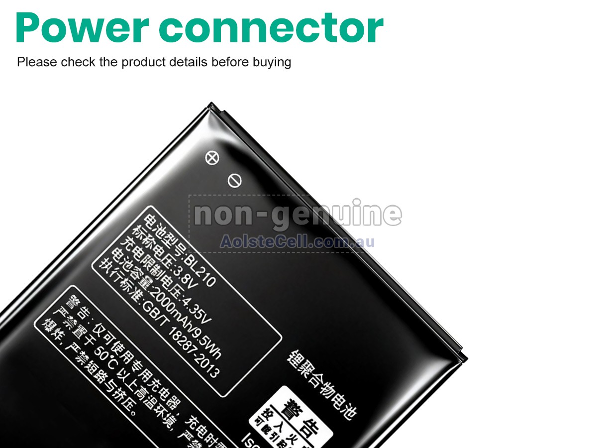Replacement Lenovo BL210 battery