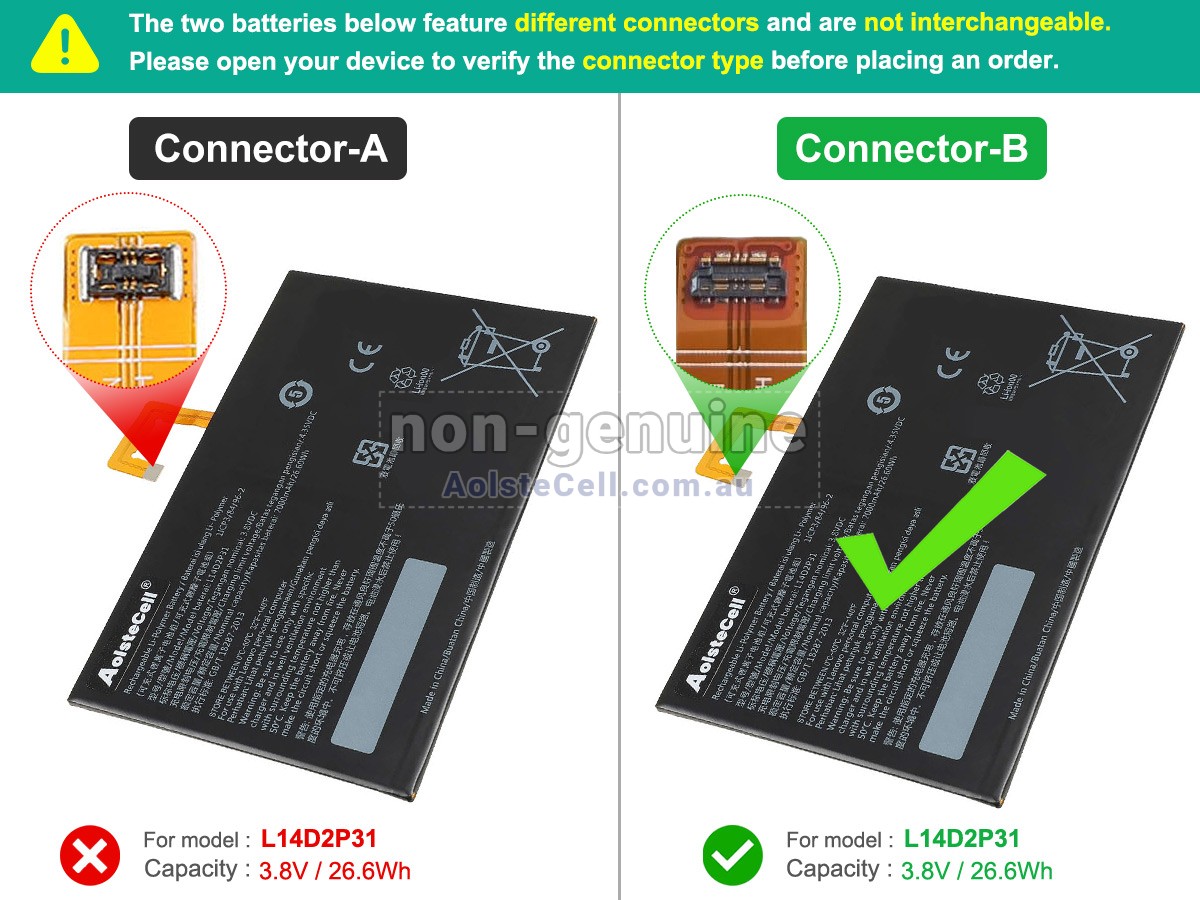 Replacement Lenovo TAB 2 A10-30 battery