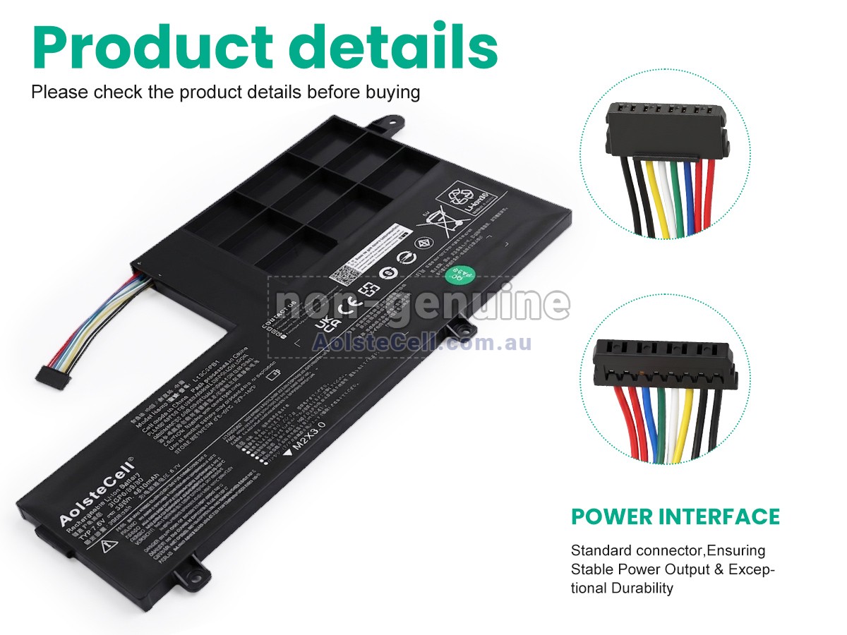 Replacement Lenovo L15L2PB1 battery