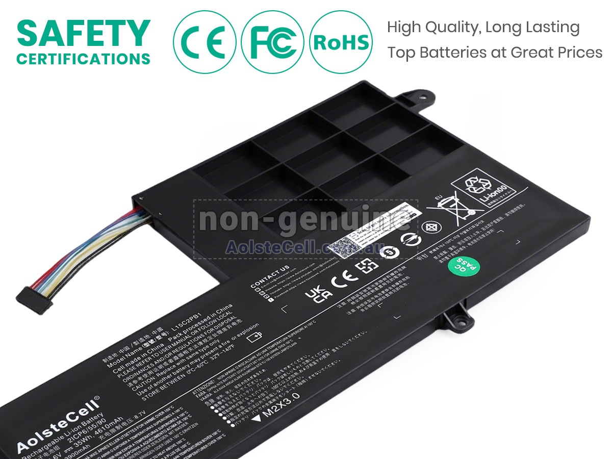 Replacement Lenovo L15L2PB1 battery