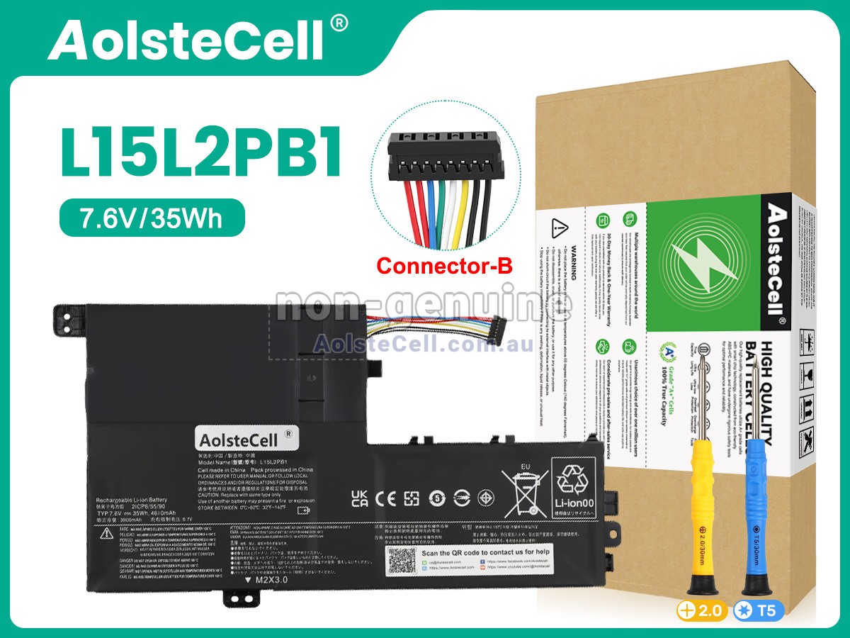 Replacement Lenovo L15L2PB1 battery
