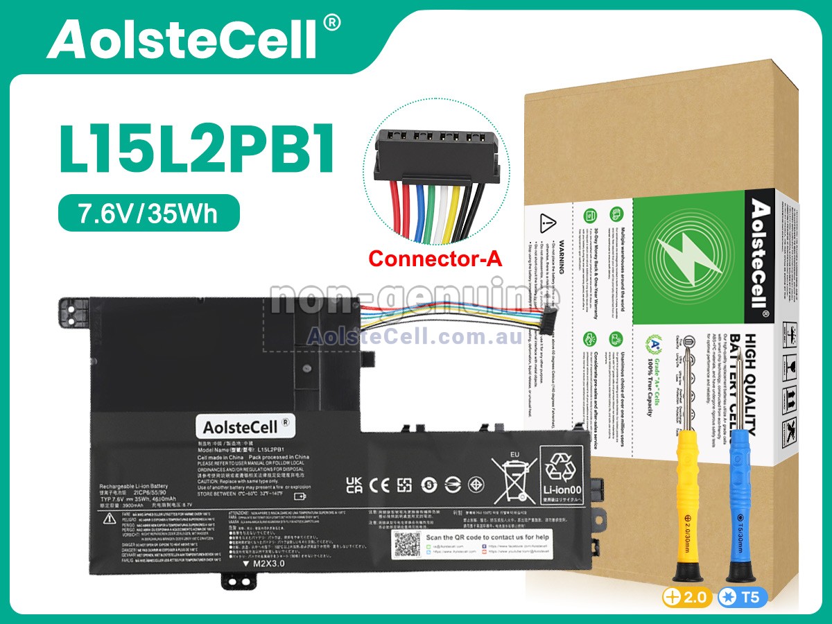 Replacement Lenovo L15L2PB1 battery