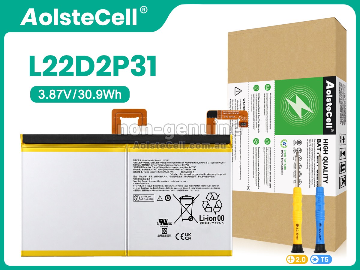 Replacement Lenovo TAB P11 PRO (2ND GEN) TB132FU-ZAB50119AE battery