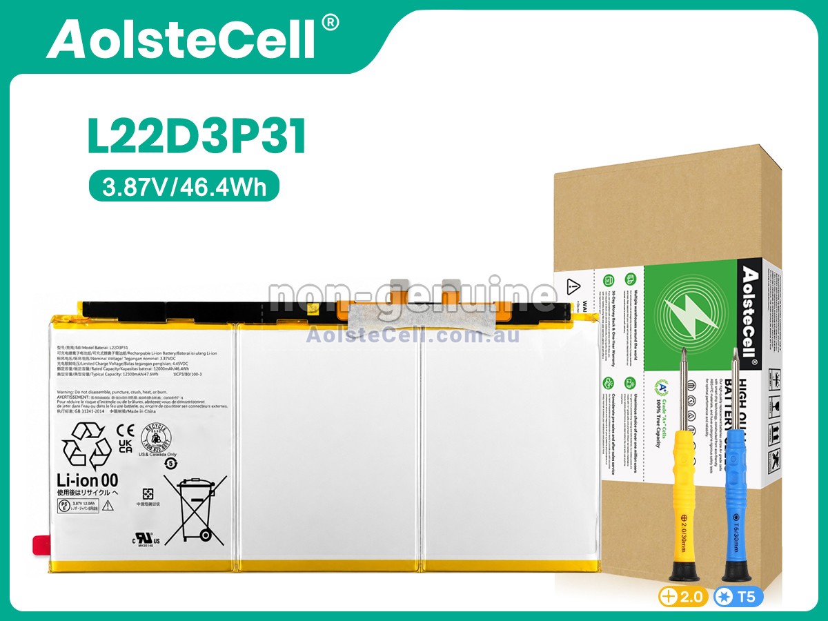 Replacement Lenovo L22D3P31 battery
