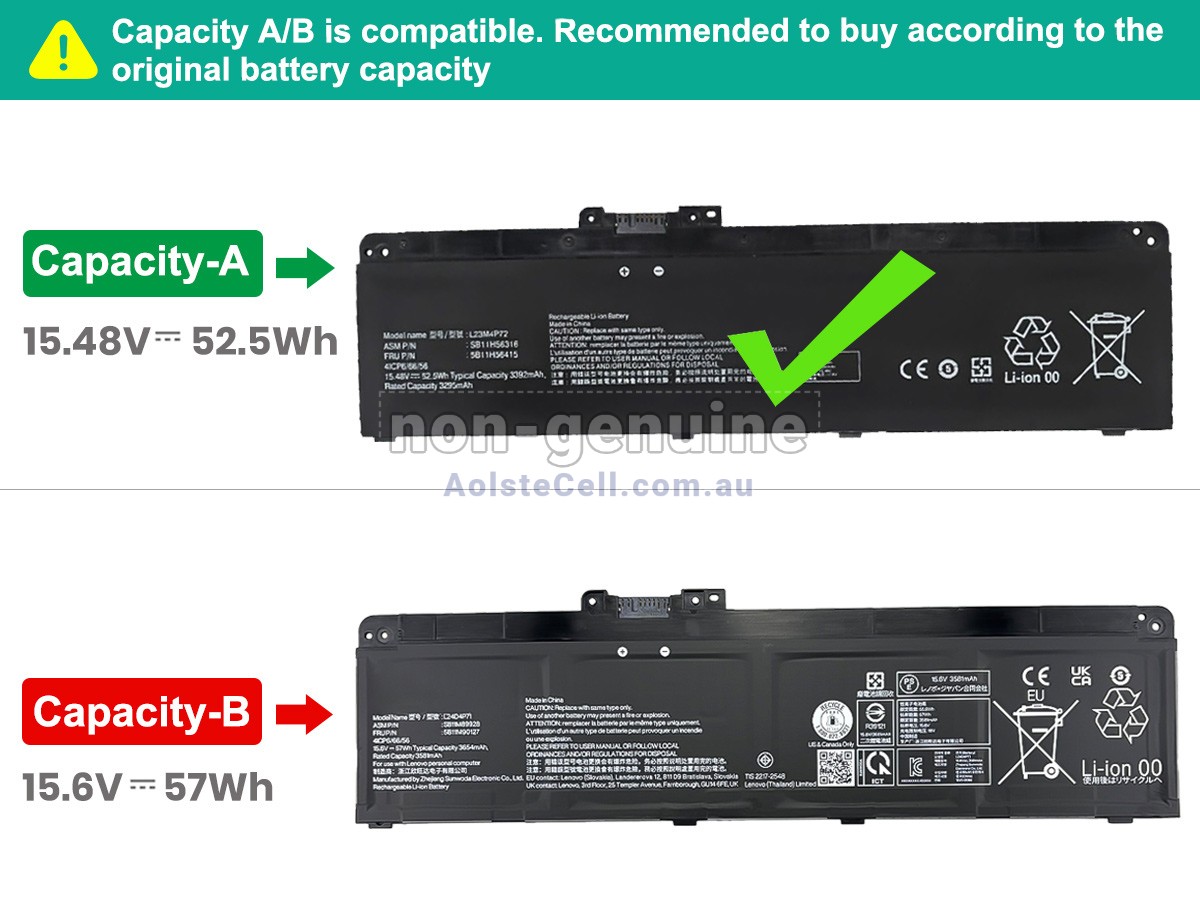Replacement Lenovo ThinkPad T14 GEN 6-21QJ006JGE battery