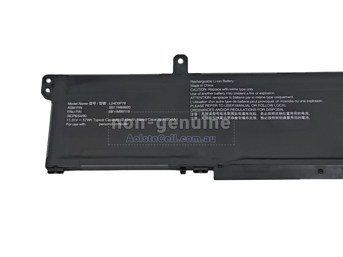Replacement Lenovo L24D3P78(3ICP6/54/90) battery