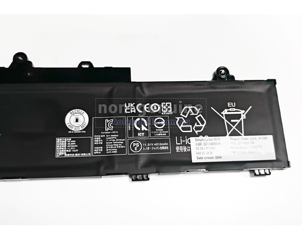 Replacement Lenovo ThinkPad L14 GEN 6-21S8000GPE battery