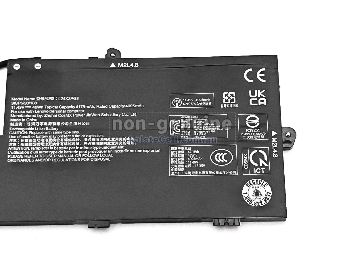 Replacement Lenovo L24X3PG3 battery
