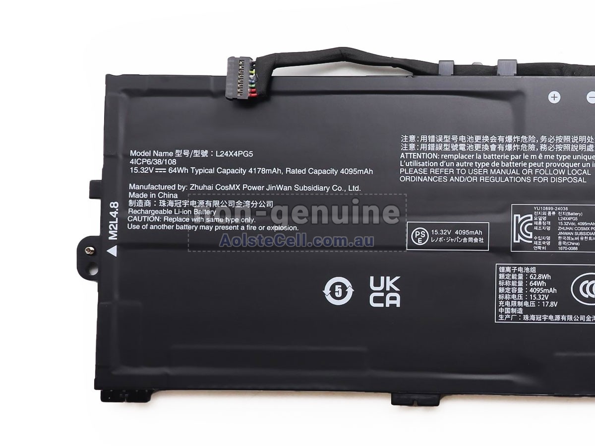 Replacement Lenovo 5B11Q73054 battery