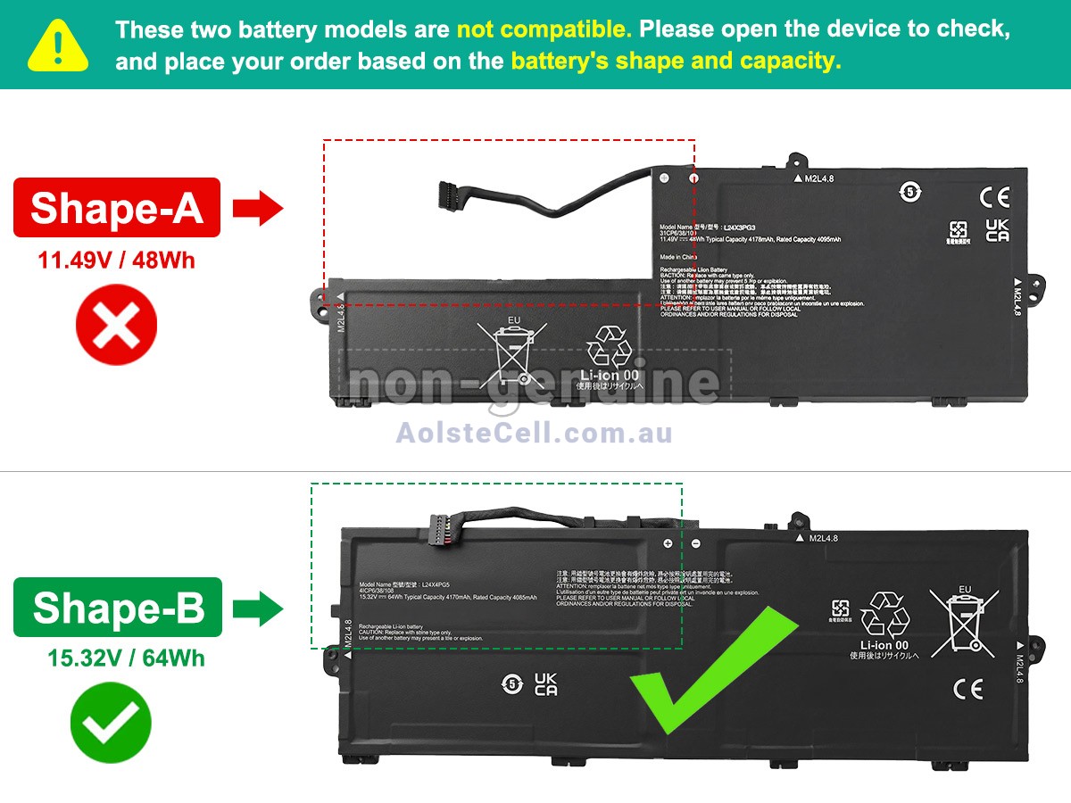 Replacement Lenovo ThinkPad E16 GEN 3-22AY005DTH battery