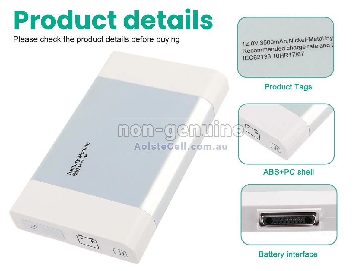 Replacement Maquet 6487180 battery