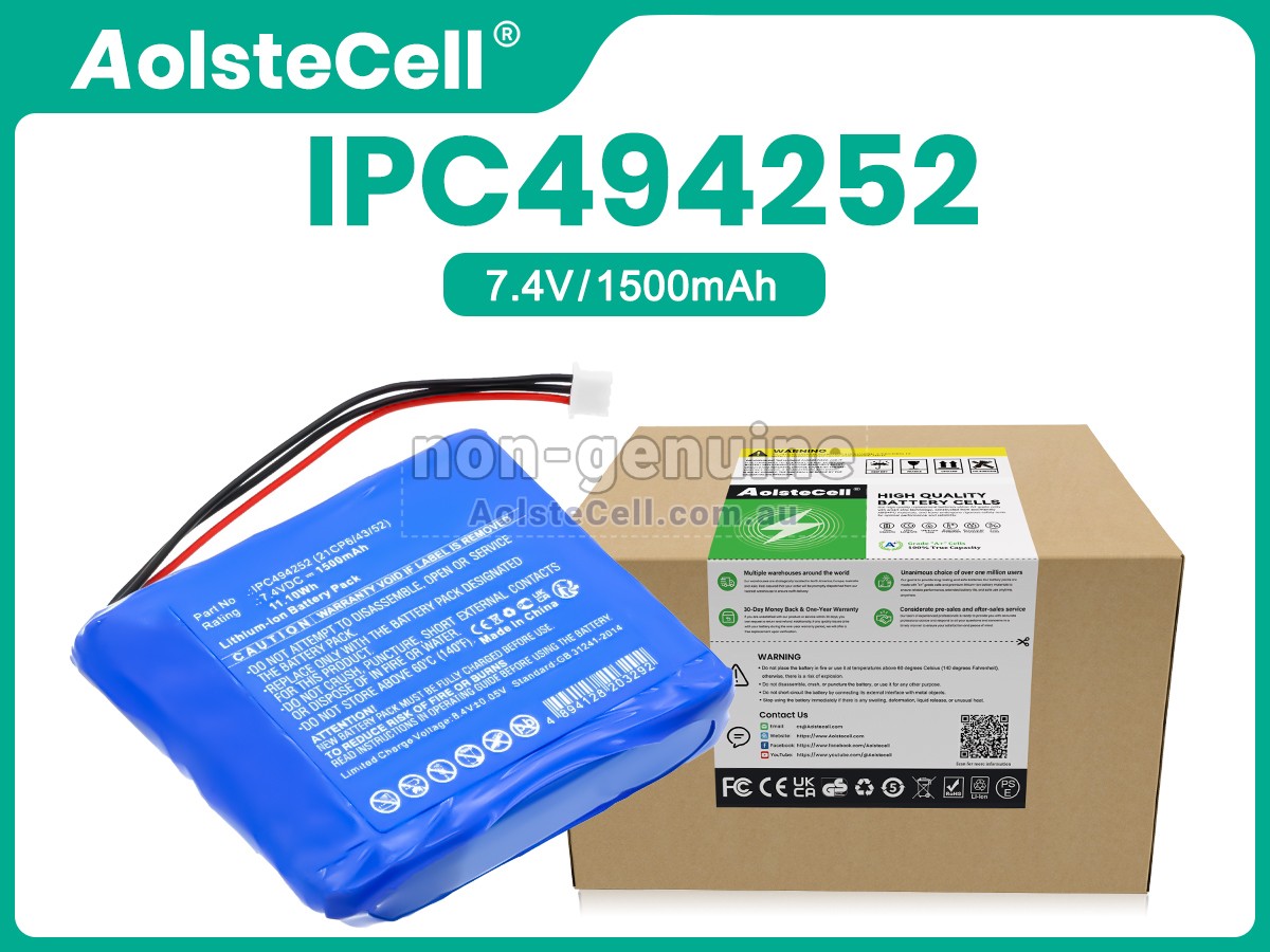 Replacement Medcaptain IPC494252(21CP6/43/52) battery