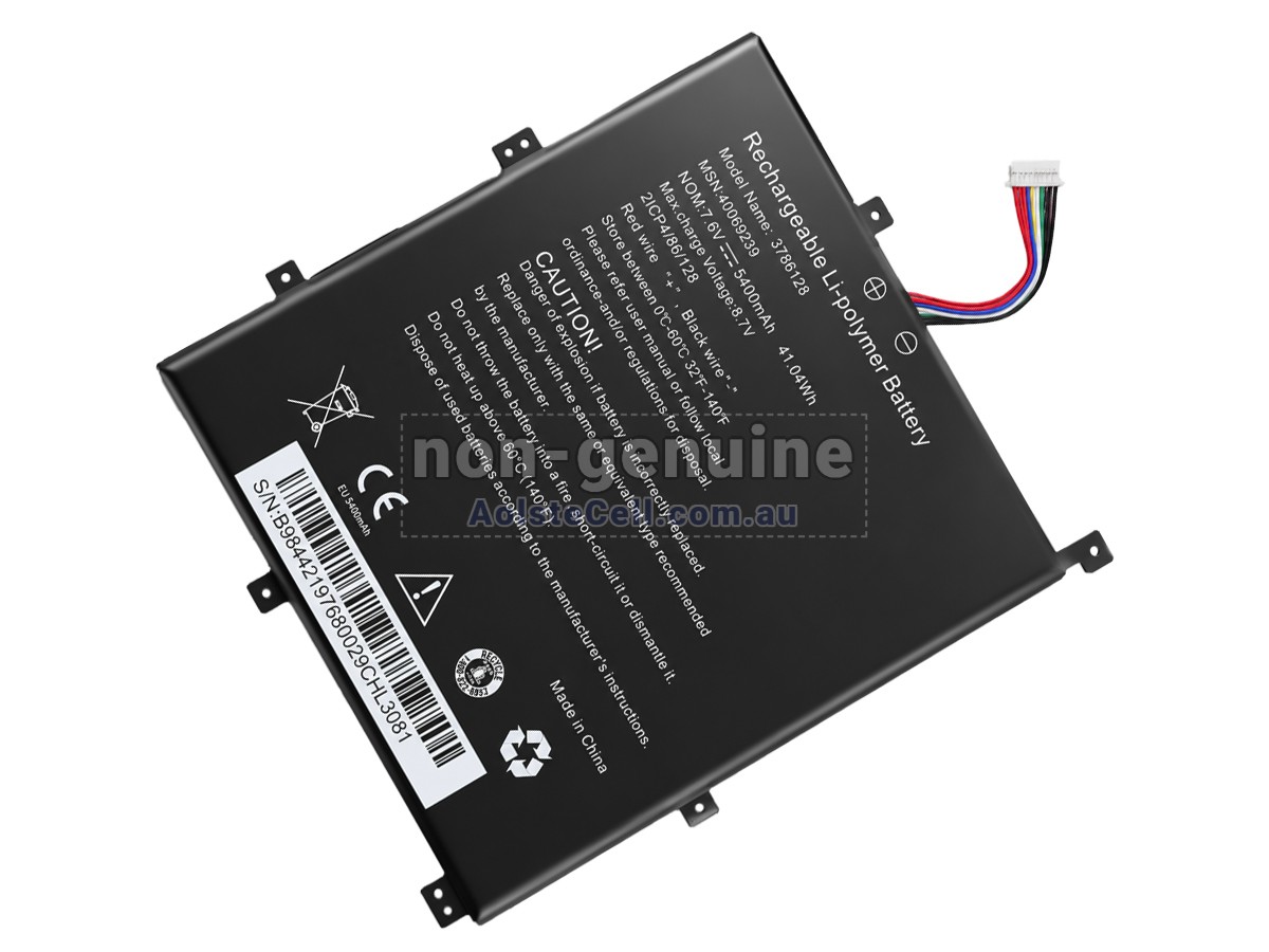 Replacement Medion 3786128 battery