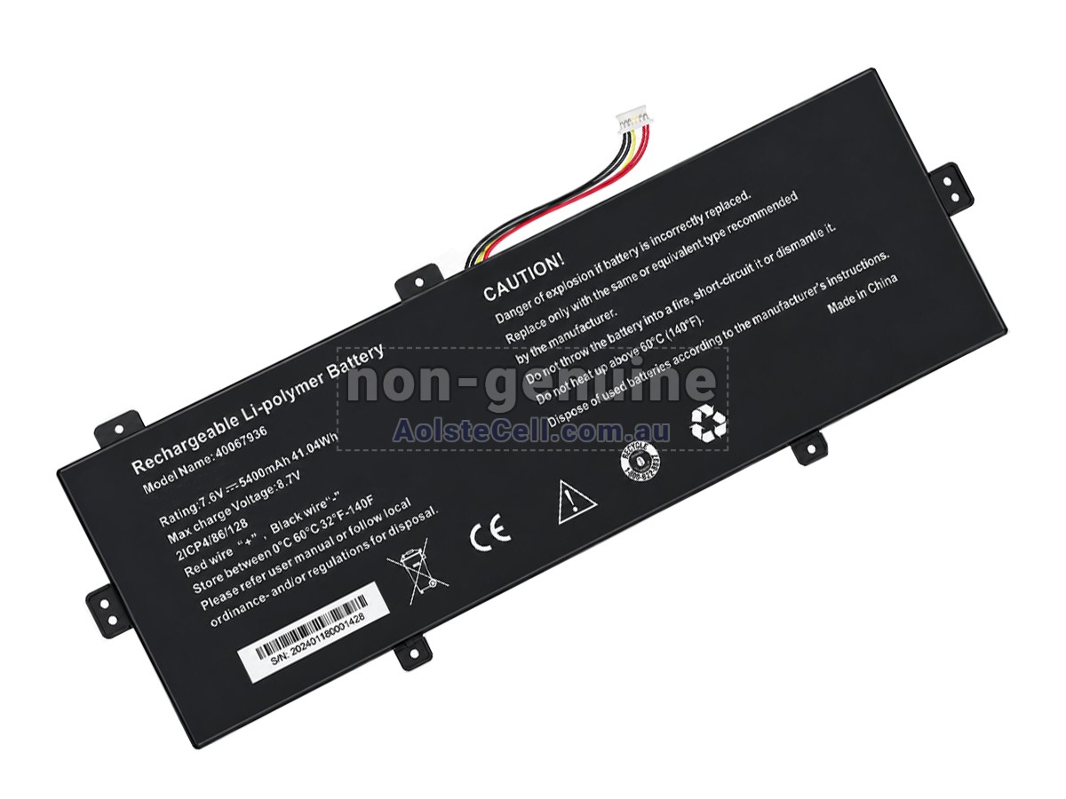 Replacement Medion 3786128 battery