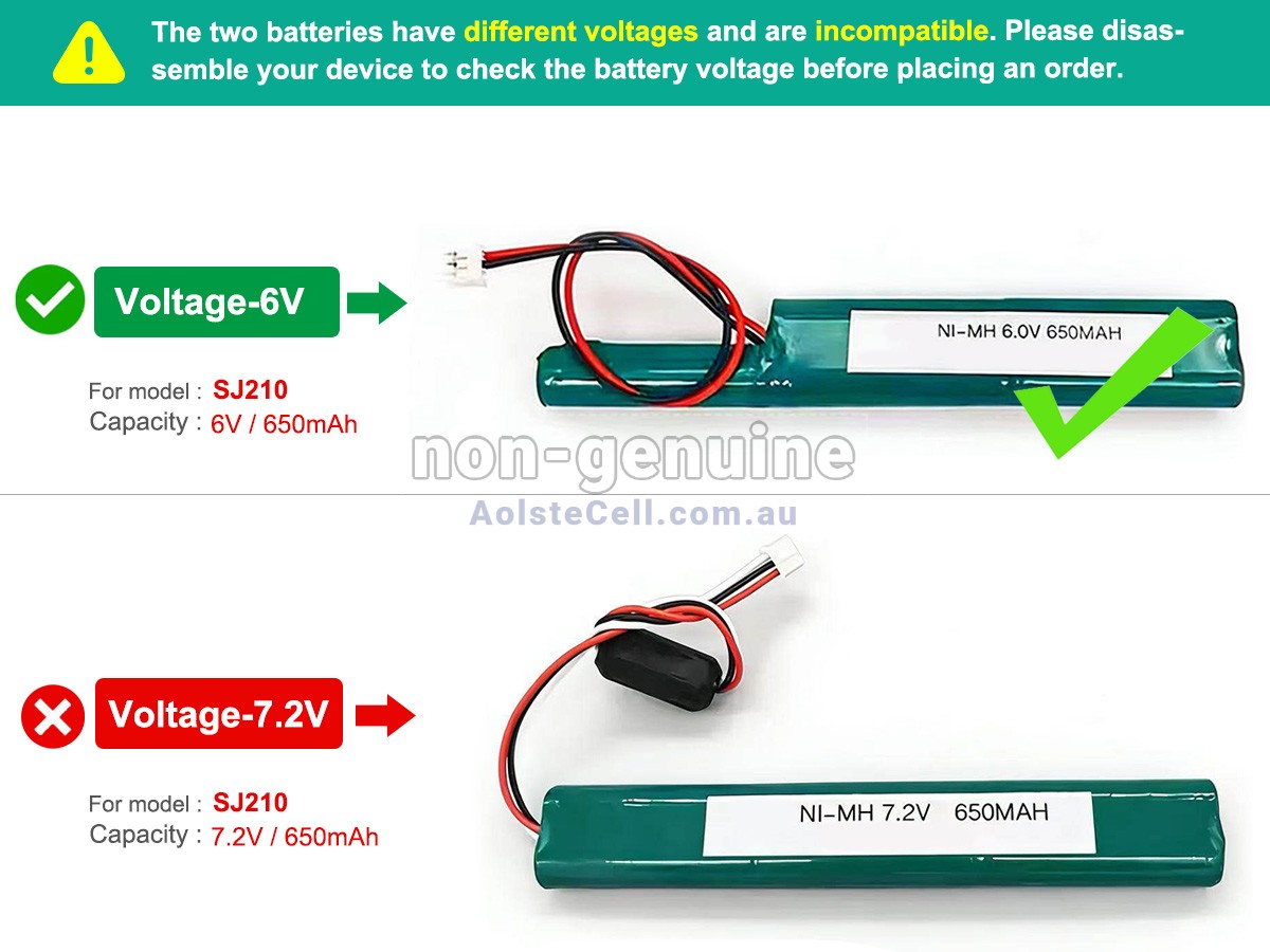 Replacement Mitutoyo 6V-SJ210 battery