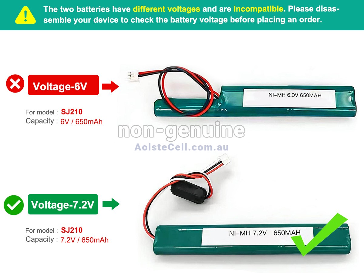Replacement Mitutoyo 6V-SJ210 battery